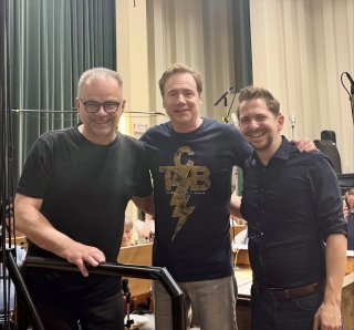 Mit Bully Herbig und Ralf Wengenmayr – Eindirigieren der Filmmusik zu „Kanu des Manitu